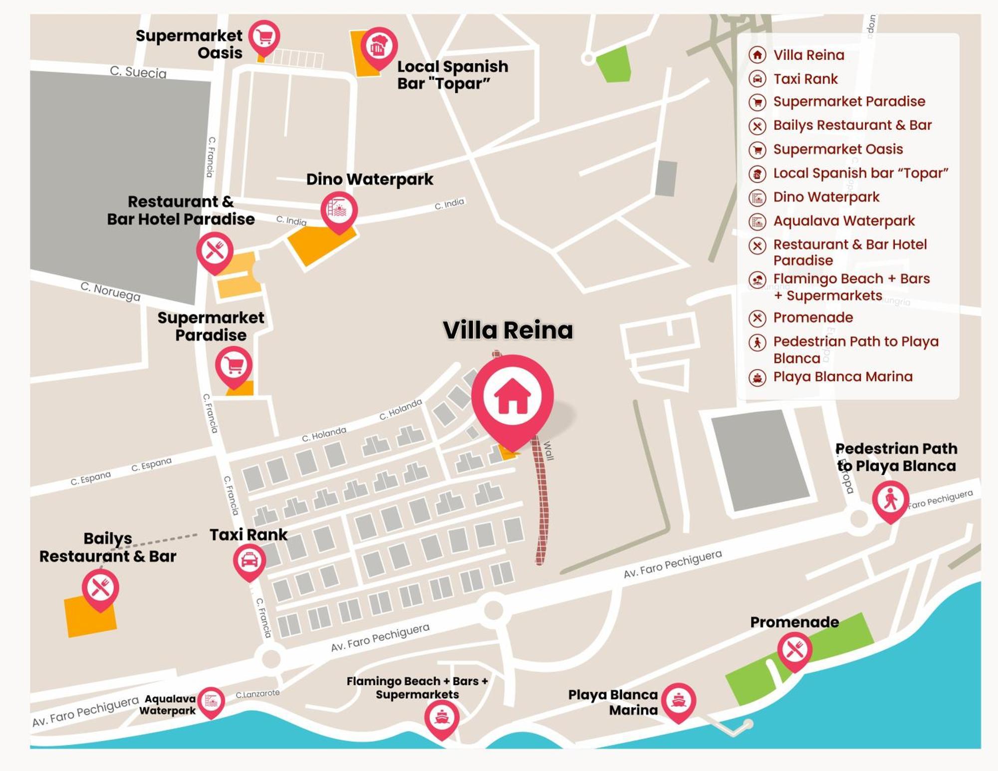 Villa Vista Reina - Luxury 6 Bedroom - Heated Pool- Views - Pool Table - Vista Lobos - Playa Blanca 외부 사진